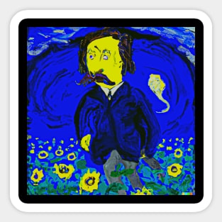 Edgar Allan Poe Artsy Fartsy Sticker